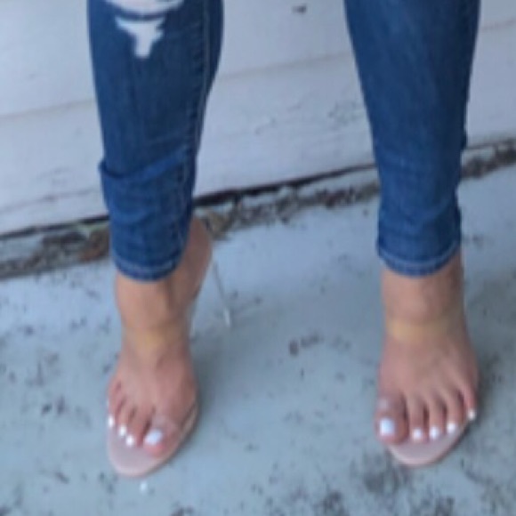 Clear Strapped Mule - Picture 3 of 3